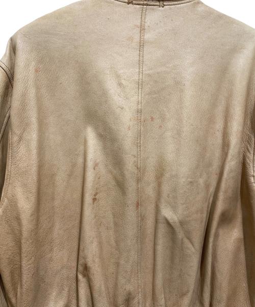 POLO RALPH LAUREN（ポロ・ラルフローレン）POLO RALPH LAUREN (ポロ・ラルフローレン) A-2レザーフライトジャケット ブラウン サイズ:Lの古着・服飾アイテム
