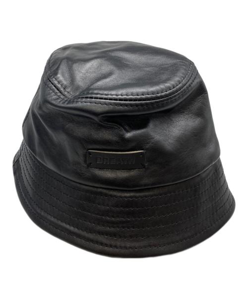 BREATH（ブレス）BREATH (ブレス) NEWRICH LEATHER BUCKET HAT ブラックの古着・服飾アイテム