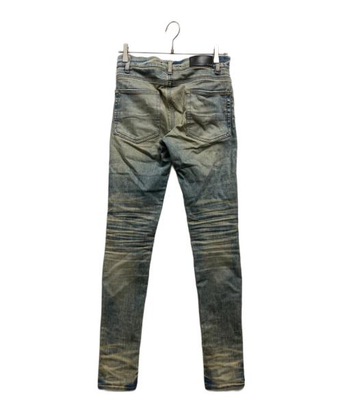 AMIRI（アミリ）AMIRI (アミリ) MX1 蛇腹バンダナ デニムパンツ インディゴ サイズ:W29の古着・服飾アイテム