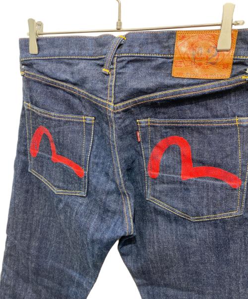 EVISU（エヴィス）EVISU (エヴィス) カモメペイントデニムパンツ インディゴ サイズ:W30×L35の古着・服飾アイテム
