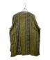 South2 West8 (サウスツー ウエストエイト) ノーカラシャツージャケット ブラウン×イエロー サイズ:S：7000円