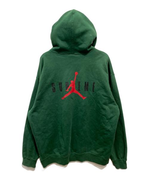SUPREME（シュプリーム）SUPREME (シュプリーム) NIKE (ナイキ) 24AW Jordan Hooded Sweatshirt グリーン サイズ:XLの古着・服飾アイテム