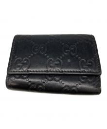 GUCCI（グッチ）の古着「グッチシマ6連キーケース」｜ブラック