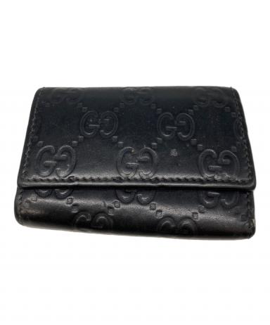 中古・古着通販】GUCCI (グッチ) グッチシマ6連キーケース ブラック