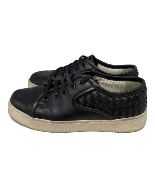 BOTTEGA VENETA（ボッテガベネタ）BOTTEGA VENETA (ボッテガベネタ) レザースニーカー ブラック サイズ:40の古着・服飾アイテム