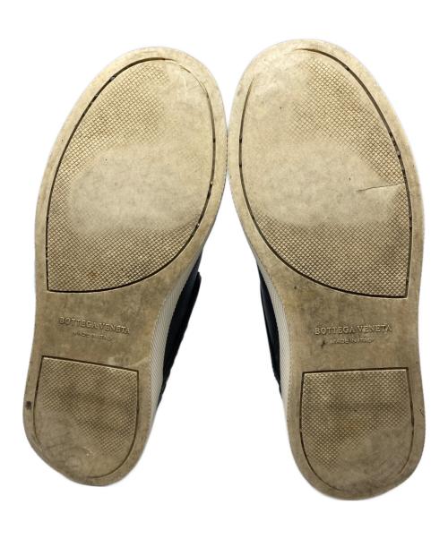 BOTTEGA VENETA（ボッテガベネタ）BOTTEGA VENETA (ボッテガベネタ) レザースニーカー ブラック サイズ:40の古着・服飾アイテム