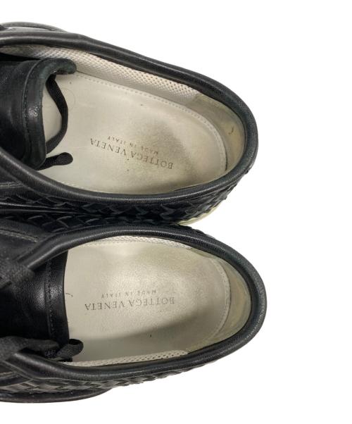 BOTTEGA VENETA（ボッテガベネタ）BOTTEGA VENETA (ボッテガベネタ) レザースニーカー ブラック サイズ:40の古着・服飾アイテム