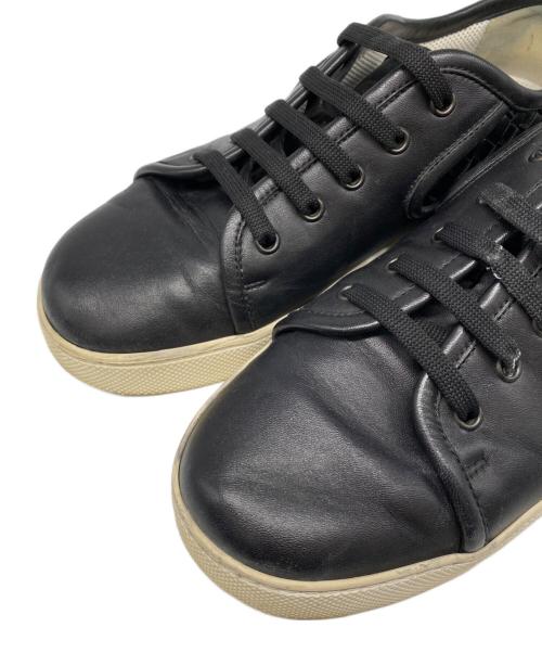 BOTTEGA VENETA（ボッテガベネタ）BOTTEGA VENETA (ボッテガベネタ) レザースニーカー ブラック サイズ:40の古着・服飾アイテム