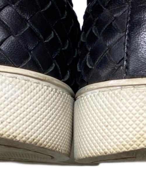 BOTTEGA VENETA（ボッテガベネタ）BOTTEGA VENETA (ボッテガベネタ) レザースニーカー ブラック サイズ:40の古着・服飾アイテム