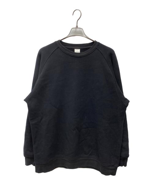 COMOLI（コモリ）COMOLI (コモリ) コットン裏毛 クルーネック ブラック サイズ:4の古着・服飾アイテム