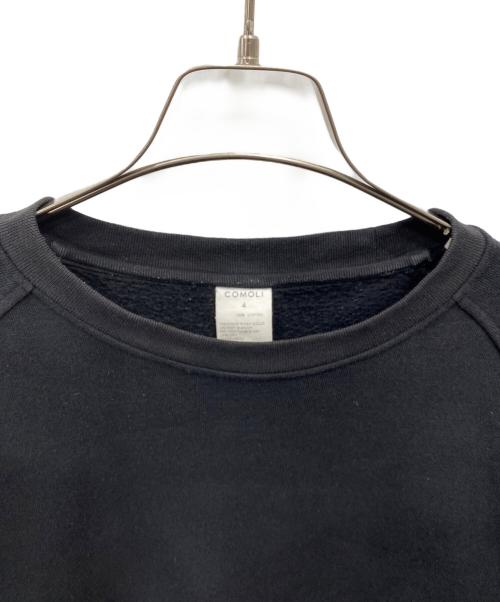 COMOLI（コモリ）COMOLI (コモリ) コットン裏毛 クルーネック ブラック サイズ:4の古着・服飾アイテム
