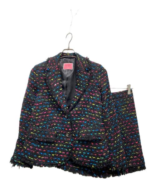 Kate Spade（ケイトスペード）Kate Spade (ケイトスペード) ツイードセットアップ ブラック サイズ:2 160/84Aの古着・服飾アイテム