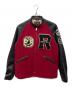 Hysteric Glamour（ヒステリックグラマー）の古着「ROCK'N ROLL パッチレザースリーブジャケット」｜レッド