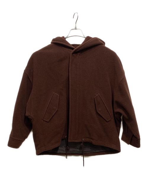 ZUCCA（ズッカ）ZUCCA (ズッカ) モッサ ウールブルゾン ブラウン サイズ:Mの古着・服飾アイテム