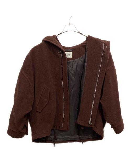 ZUCCA（ズッカ）ZUCCA (ズッカ) モッサ ウールブルゾン ブラウン サイズ:Mの古着・服飾アイテム