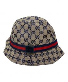 GUCCI（グッチ）の古着「シェリーラインGGキャンバスバケットハット」｜ベージュ