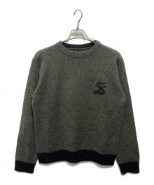 stussy（ステューシー）の古着「90’sクルーネックニット」｜グリーン