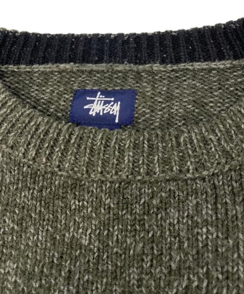 stussy（ステューシー）stussy (ステューシー) 90’sクルーネックニット グリーン サイズ:Sの古着・服飾アイテム