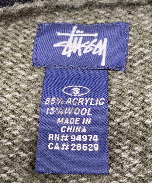 stussy（ステューシー）stussy (ステューシー) 90’sクルーネックニット グリーン サイズ:Sの古着・服飾アイテム