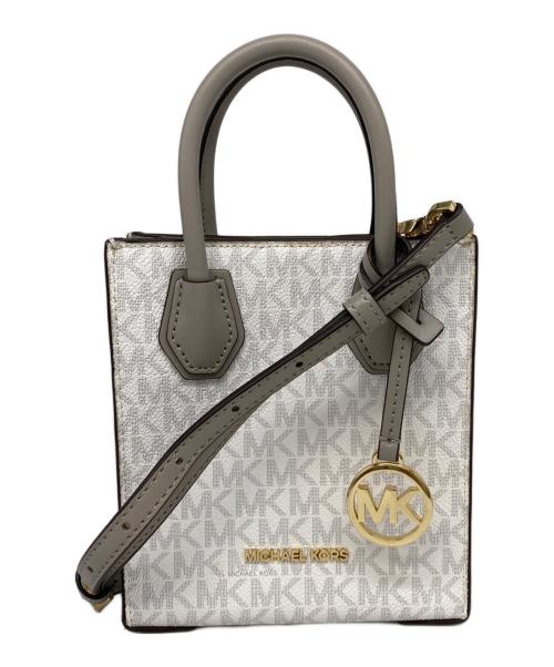 MICHAEL KORS（マイケルコース）MICHAEL KORS (マイケルコース) MERCER XS NS SHOPPER XBODY ホワイトの古着・服飾アイテム