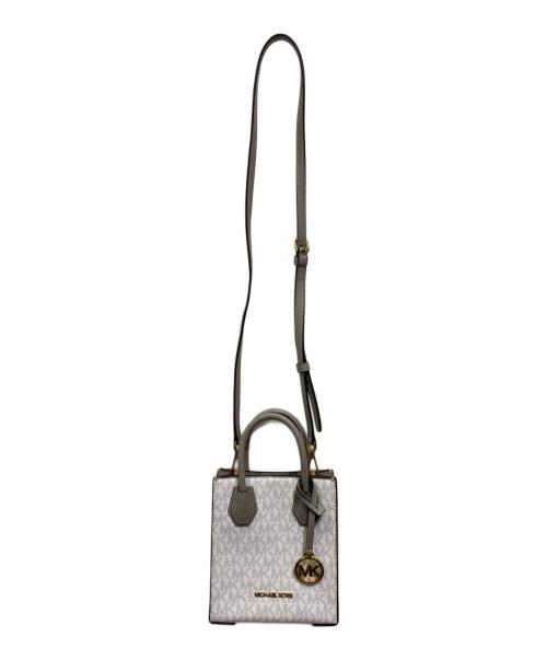 MICHAEL KORS（マイケルコース）MICHAEL KORS (マイケルコース) MERCER XS NS SHOPPER XBODY ホワイトの古着・服飾アイテム