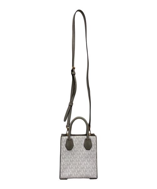 MICHAEL KORS（マイケルコース）MICHAEL KORS (マイケルコース) MERCER XS NS SHOPPER XBODY ホワイトの古着・服飾アイテム