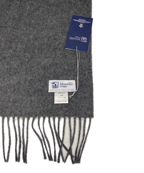 JOHNSTONS OF ELGIN（ジョンストンズ オブ エルガン）JOHNSTONS OF ELGIN (ジョンストンズ オブ エルガン) カシミヤマフラー グレーの古着・服飾アイテム