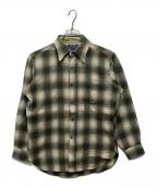 PENDLETONペンドルトン）の古着「70‐80’s オンブレチェック ネルシャツ」｜グリーン