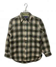 PENDLETON（ペンドルトン）の古着「70‐80’s オンブレチェック ネルシャツ」｜グリーン