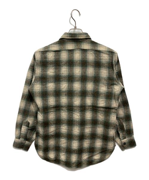 PENDLETON（ペンドルトン）PENDLETON (ペンドルトン) 70‐80’s オンブレチェック ネルシャツ グリーン サイズ:Mの古着・服飾アイテム