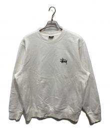 stussy（ステューシー）の古着「Basic Stussy Crewneck」｜ホワイト