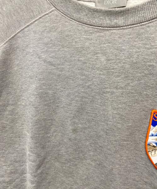Dior（ディオール）DIOR (ディオール) 21AW SKI DIOR PATCH CREWNECK SWEAT グレー サイズ:XLの古着・服飾アイテム