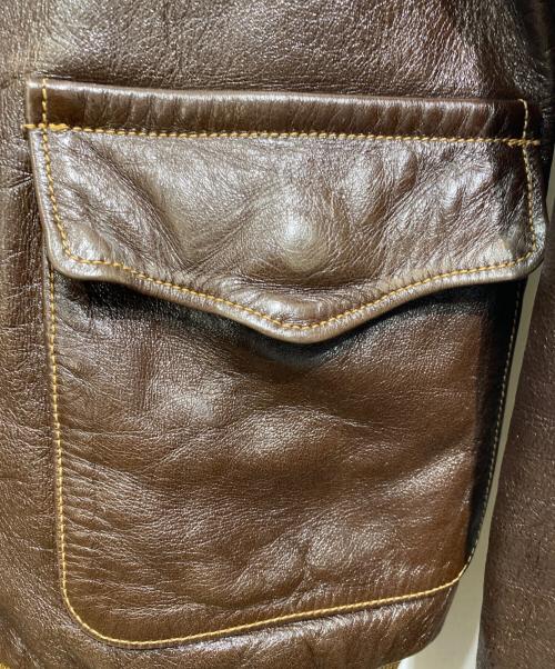 BUZZ RICKSON'S（バズリクソンズ）BUZZ RICKSON'S (バズリクソンズ) ホースハイドA2フライトジャケット ブラウン サイズ:SIZE 38の古着・服飾アイテム