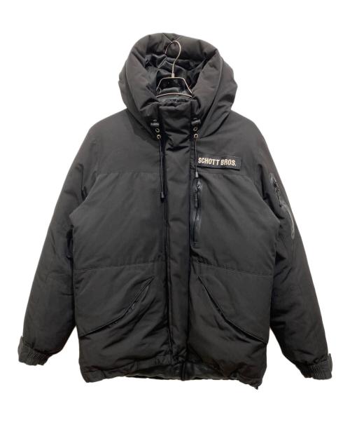 Schott（ショット）Schott (ショット) 2TONE SNORKEL DOWN PARKA ブラック サイズ:Mの古着・服飾アイテム