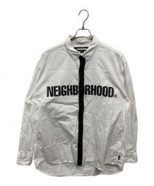 NEIGHBORHOOD（ネイバーフッド）の古着「23ss TIE SHIRT LS」｜ホワイト×ブラック