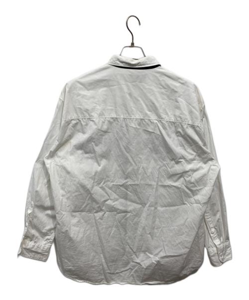 NEIGHBORHOOD（ネイバーフッド）NEIGHBORHOOD (ネイバーフッド) 23ss TIE SHIRT LS ホワイト×ブラック サイズ:Lの古着・服飾アイテム