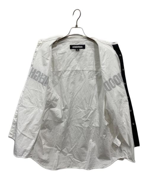 NEIGHBORHOOD（ネイバーフッド）NEIGHBORHOOD (ネイバーフッド) 23ss TIE SHIRT LS ホワイト×ブラック サイズ:Lの古着・服飾アイテム