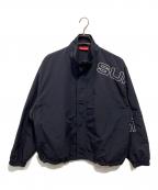SUPREMEシュプリーム）の古着「25AW SPELLOUT EMBROIDERED TRACK JACKET」｜ブラック