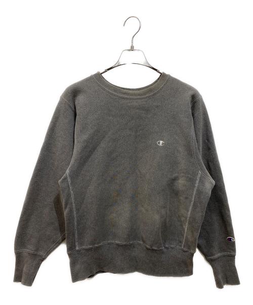 Champion REVERSE WEAVE（チャンピオン リバース ウィーブ）Champion REVERSE WEAVE (チャンピオン リバース ウィーブ) 90’s ロゴ刺繍スウェット グレー サイズ:Mの古着・服飾アイテム