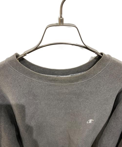 Champion REVERSE WEAVE（チャンピオン リバース ウィーブ）Champion REVERSE WEAVE (チャンピオン リバース ウィーブ) 90’s ロゴ刺繍スウェット グレー サイズ:Mの古着・服飾アイテム