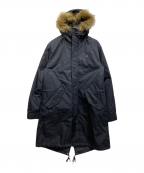 FRED PERRYフレッドペリー）の古着「ZIP-IN LINER PARKA ライナー付モッズコート」｜ブラック