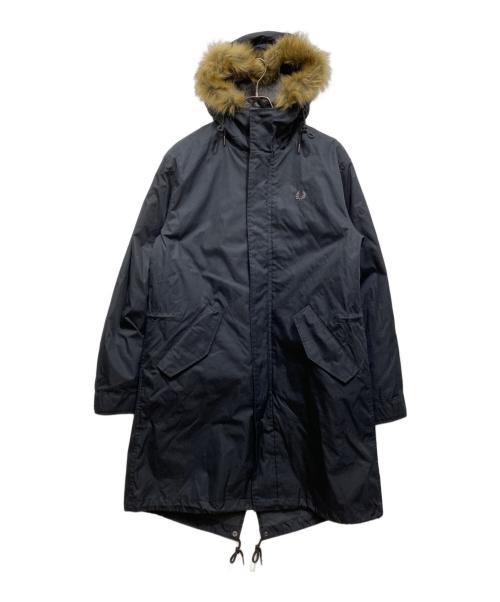 FRED PERRY（フレッドペリー）FRED PERRY (フレッドペリー) ZIP-IN LINER PARKA ライナー付モッズコート ブラック サイズ:Mの古着・服飾アイテム