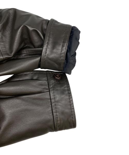 CHAPS RALPH LAUREN（チャップス ラルフローレン）CHAPS RALPH LAUREN (チャップス ラルフローレン) ラムレザージャケット ブラウン サイズ:Lの古着・服飾アイテム