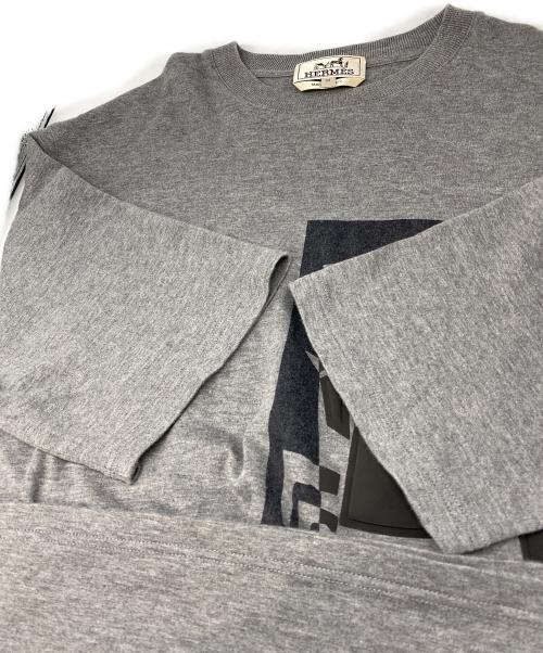 HERMES（エルメス）HERMES (エルメス) 23-24AW ヴェルキー・ラブTシャツ グレー サイズ:Mの古着・服飾アイテム