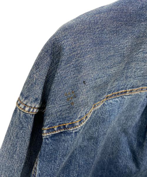 BALENCIAGA（バレンシアガ）BALENCIAGA (バレンシアガ) 21SS クラッシュ加工オーバーサイズデニム長袖シャツ インディゴ サイズ:XSの古着・服飾アイテム