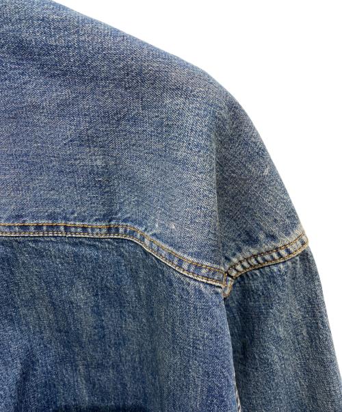 BALENCIAGA（バレンシアガ）BALENCIAGA (バレンシアガ) 21SS クラッシュ加工オーバーサイズデニム長袖シャツ インディゴ サイズ:XSの古着・服飾アイテム
