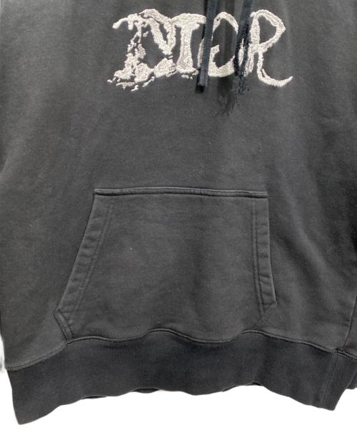 DIOR HOMME（ディオール オム）DIOR HOMME (ディオール オム) PETER DOIG プルオーバーパーカー ブラック サイズ:XLの古着・服飾アイテム