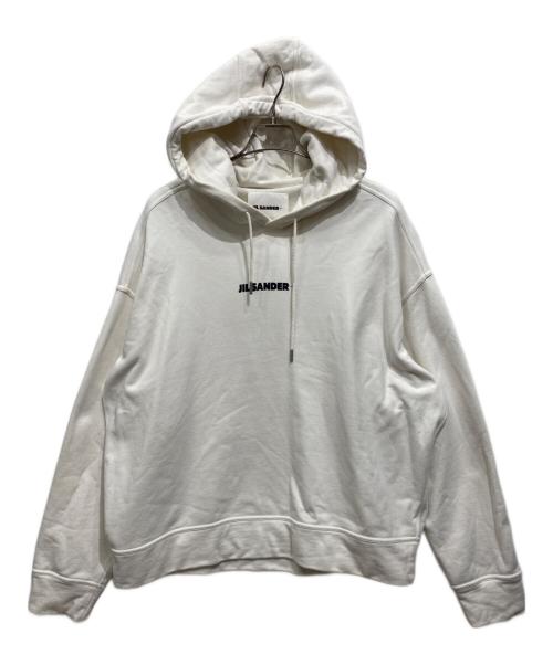 JIL SANDER+（ジルサンダープラス）JIL SANDER+ (ジルサンダープラス) プルオーバーパーカー ホワイト サイズ:XLの古着・服飾アイテム