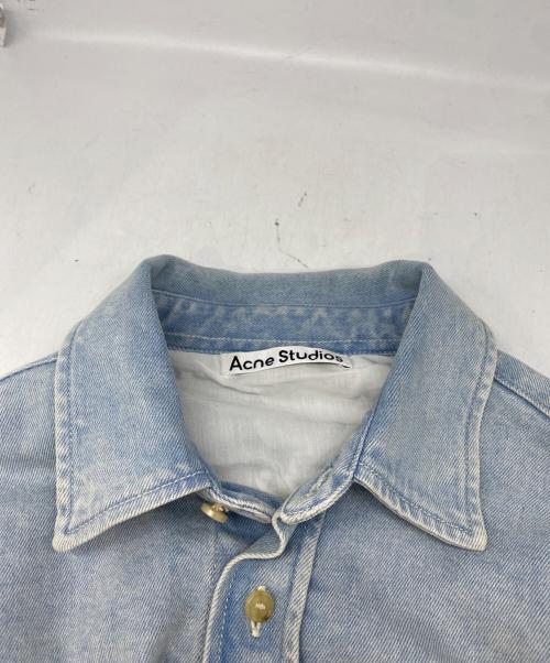 Acne studios（アクネ ストゥディオズ）ACNE STUDIOS (アクネ ストゥディオズ) ヴィンテージ加工 オーバーサイズ デニムシャツ / Atlent Denim インディゴ サイズ:44の古着・服飾アイテム