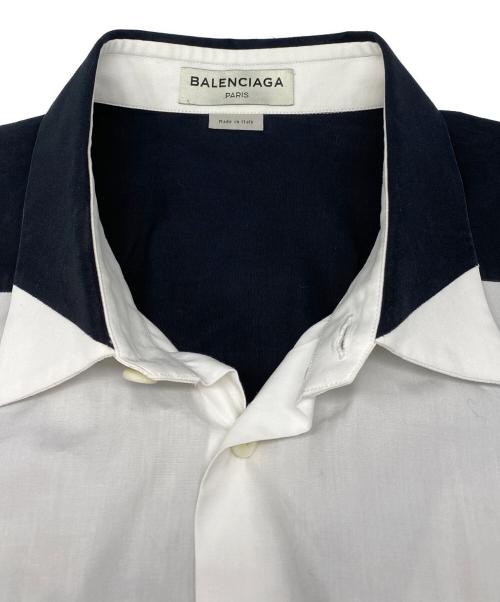 BALENCIAGA（バレンシアガ）BALENCIAGA (バレンシアガ) ドレスシャツ ホワイト×ブラック サイズ:41の古着・服飾アイテム